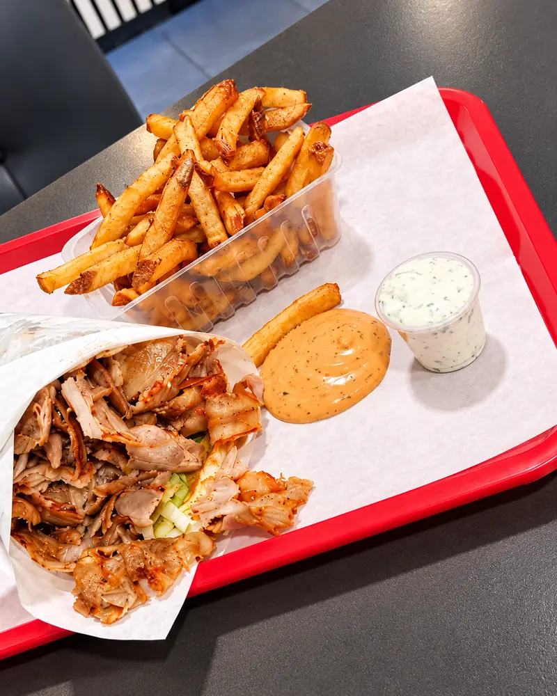 Galette döner avec frites et sauces, avis client Camille D., Fresh Food Colomiers