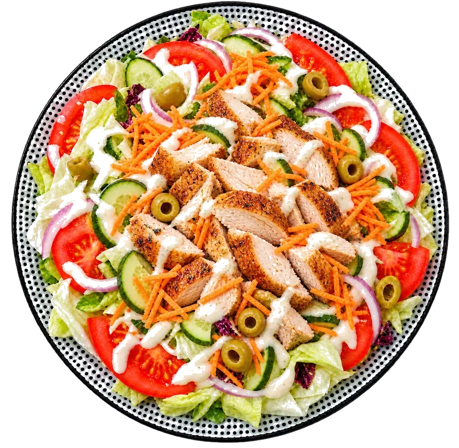 Salade au poulet rôti